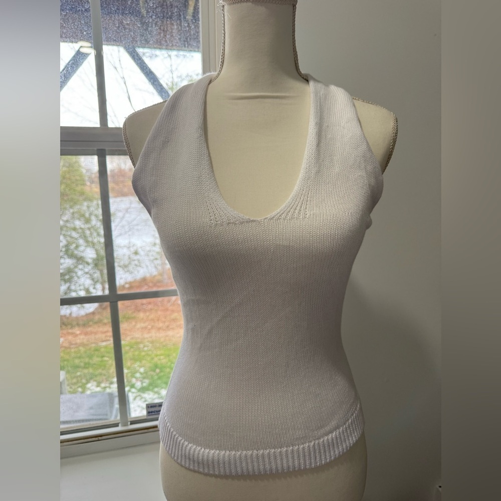 525 America white Knit Tank Top | New with Tags - Picture 2 of 10